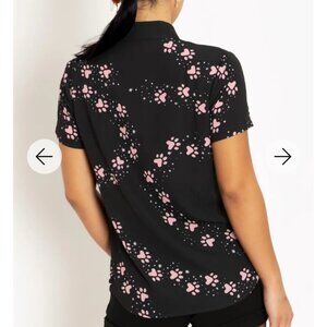 Blackmilk Clothing Yin Yang Cat Cute as a Button Shirt 16